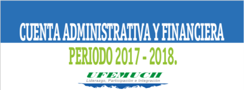 CUENTA ADMINISTRATIVA Y FINANCIERA PERIODO 2017-2018